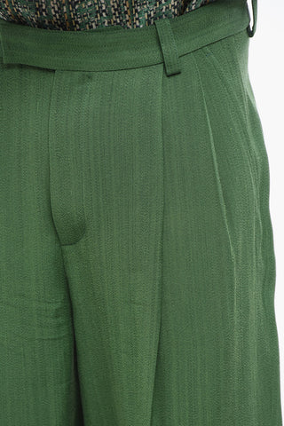 Double-pleated LES SCULPTURE Silk Blend Pants