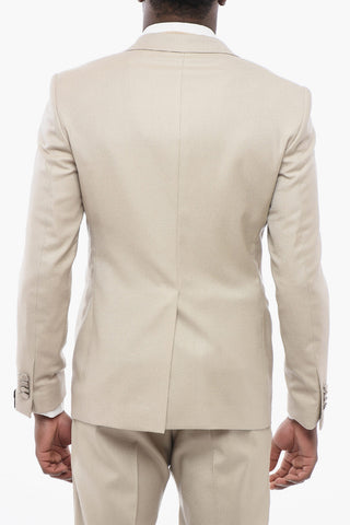 Abito 3 Pezzi con Rever a Lancia in Satin