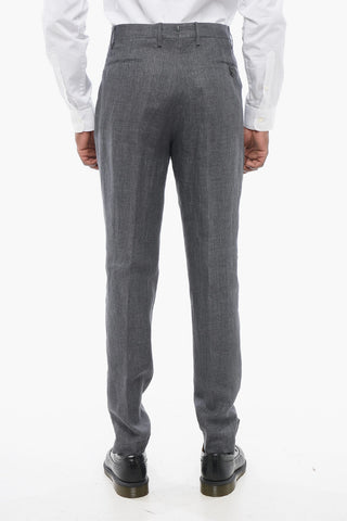 4-Pocketed MORELLO Pure Linen Pants