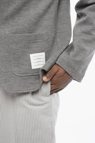 Blazer in Maglia con Tsache a Toppa