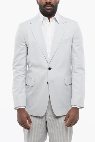 Half-lined BEEMAN Cotton Blazer with Notch Lapel