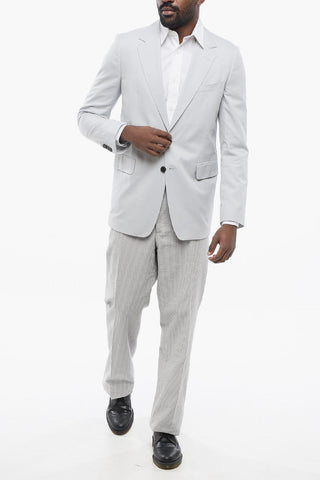 Half-lined BEEMAN Cotton Blazer with Notch Lapel