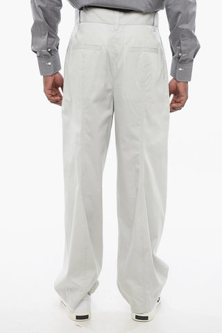 Pantaloni Mom Fit ad 1 Pince in Seta e Cotone