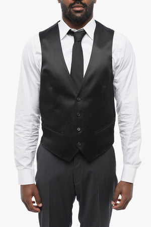 CC COLLECTION Satin Gilet RESET with Welt Pockets