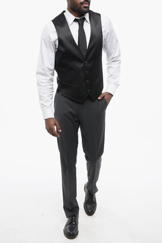 CC COLLECTION Gilet in Satin RESET con Tasche a Filo