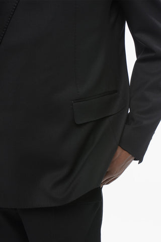 SICILIA Doppelreihiger Blazer mit Schalkragen aus Seidensatin