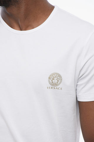 Cotton TOPEKA Crew-neck T-shirt with Printed Medusa