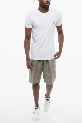 Cotton TOPEKA Crew-neck T-shirt with Printed Medusa