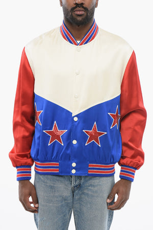 Satin-Bomber STARS Mit Color-Block-Design Und Pailletten-Details