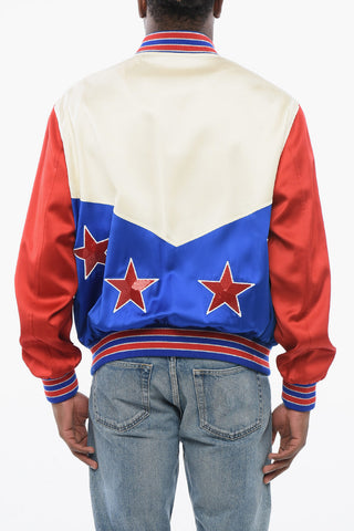 Satin-Bomber STARS Mit Color-Block-Design Und Pailletten-Details