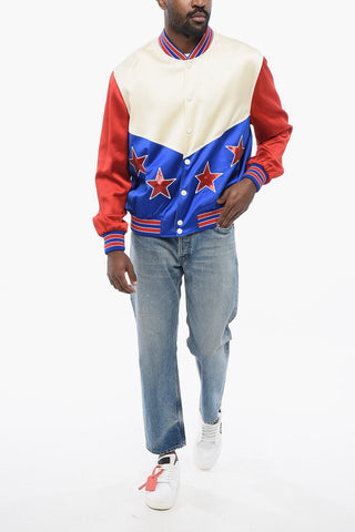 Satin-Bomber STARS Mit Color-Block-Design Und Pailletten-Details