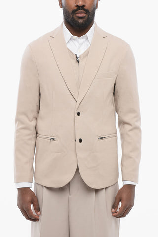 EMPORIO 2 Button Blazer with Removable Chest Piece