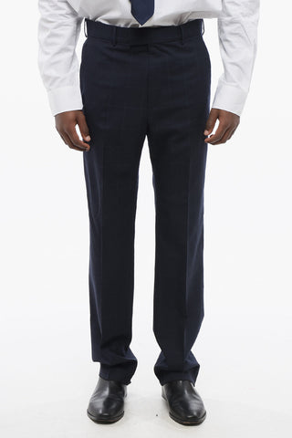 Double-breasted Monogram Jacquard Wool Suit