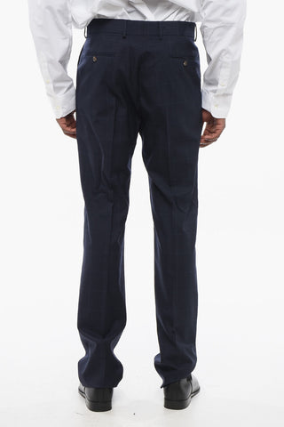 Double-breasted Monogram Jacquard Wool Suit