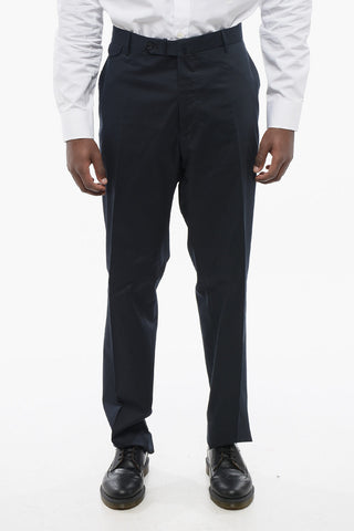 Pantaloni Chino in Cotone Stretch con Passanti
