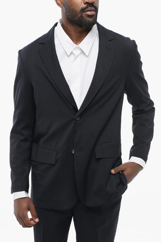 Light Wool Suit with Elastic Waistbanded Pants
