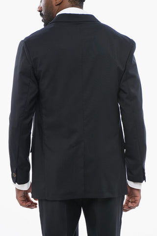 Light Wool Suit with Elastic Waistbanded Pants