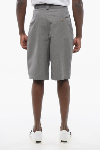 Single-pleated LES SCULPTURES Tailored Shorts