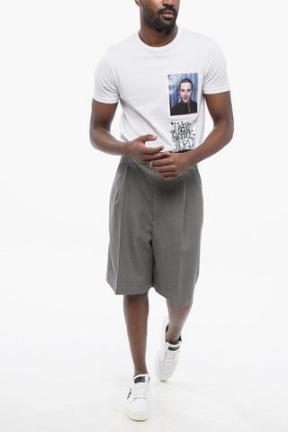 Single-pleated LES SCULPTURES Tailored Shorts
