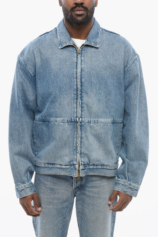 Jeansjacke mit Frontreißverschluss