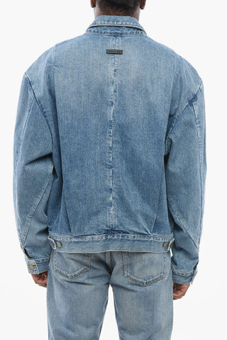Jeansjacke mit Frontreißverschluss