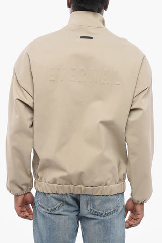 Viscose Blend ETERNAL Bomber Jacket with Embossed Detail