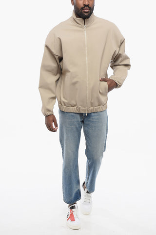 Viscose Blend ETERNAL Bomber Jacket with Embossed Detail