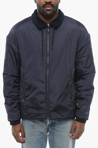 EMPORIO Reversible Windbreaker with Sherpa Lining