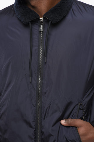 EMPORIO Reversible Windbreaker with Sherpa Lining