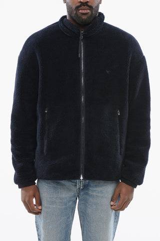 EMPORIO Reversible Windbreaker with Sherpa Lining