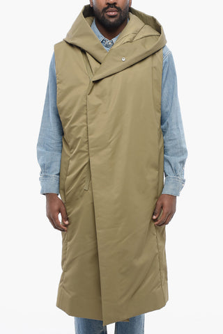 LUXOR Padded Long Vest with Hood