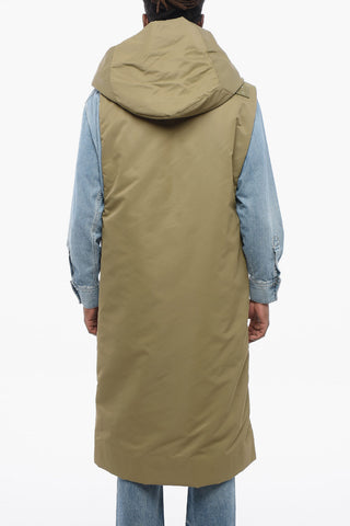 LUXOR Padded Long Vest with Hood