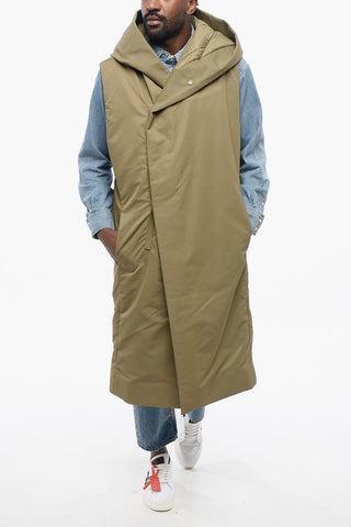 LUXOR Padded Long Vest with Hood