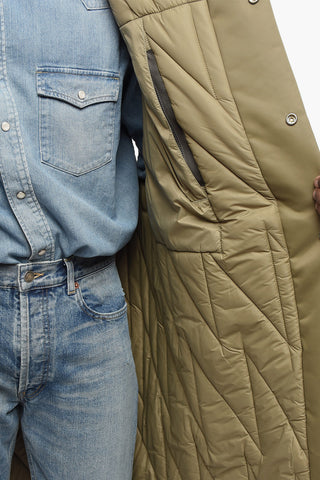 LUXOR Padded Long Vest with Hood
