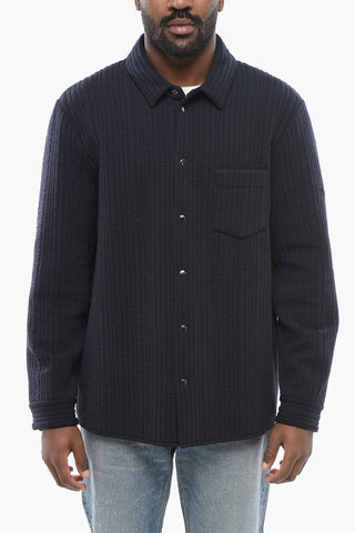 GIORGIO Quilted Jersey Overshirt with Breast-pocket