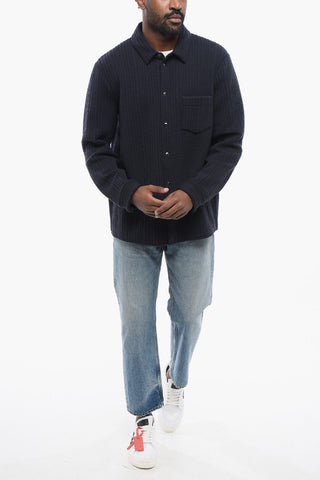 GIORGIO Quilted Jersey Overshirt with Breast-pocket