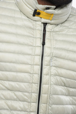 Piumino Trapuntato in Nylon con Zip Frontale