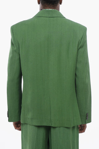 Half-lined LES SCULPTURE Linen Blend Blazer