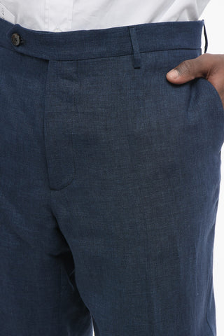 4-Pocketed MORELLO Pure Linen Pants