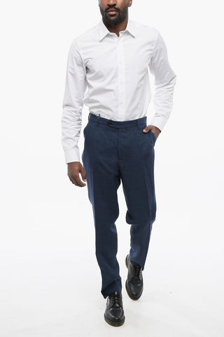 4-Pocketed MORELLO Pure Linen Pants