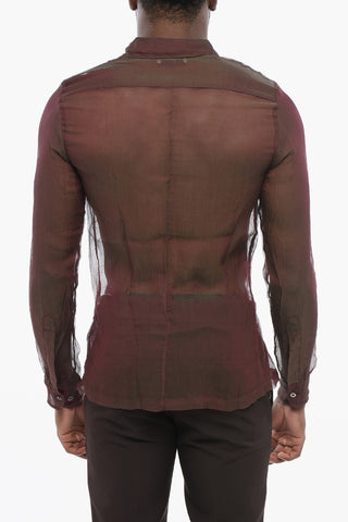 Camicia CONGREVE in Chiffon di Seta Iridescente
