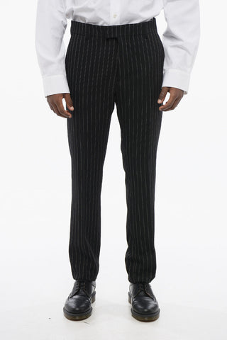 Pinstriped Virgin Wool Pants