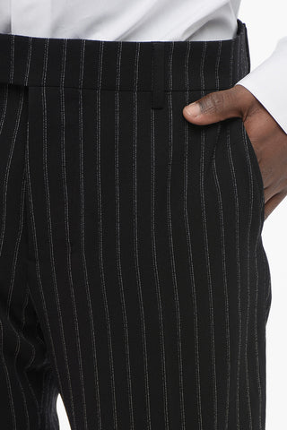 Pinstriped Virgin Wool Pants