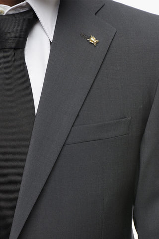 CC COLLECTION Abito in Lana Vergine Stretch REFINED con Rever Classico