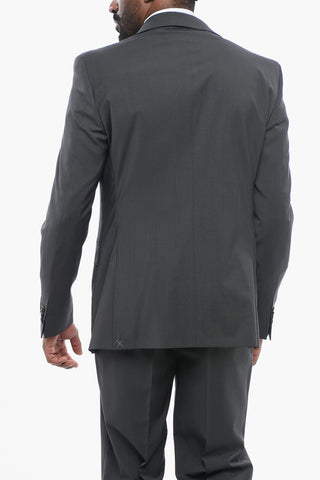 CC COLLECTION Abito in Lana Vergine Stretch REFINED con Rever Classico