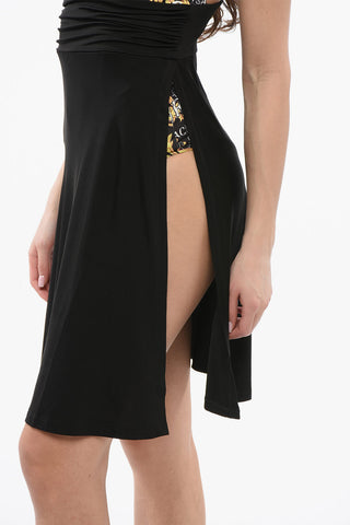 JEANS COUTURE Vestito Smanicato con Motivo Barocco