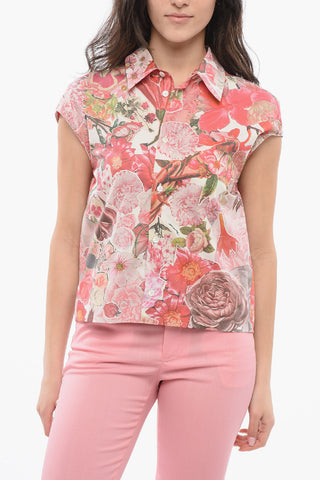 Floral Sleeveless Blouse