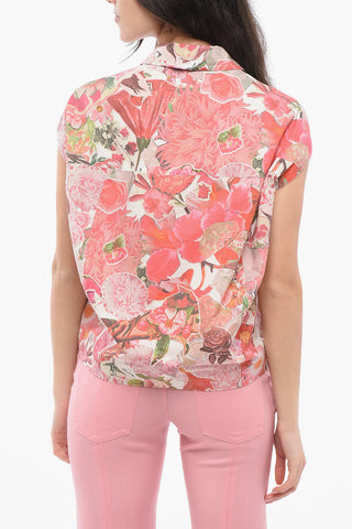 Floral Sleeveless Blouse