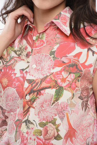 Floral Sleeveless Blouse