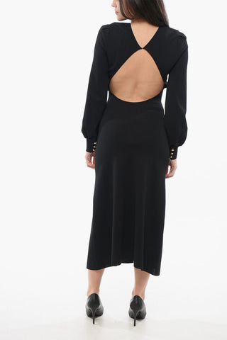Open-back Crewneck Dress